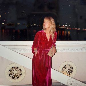 NRBY Silk Velvet Dress